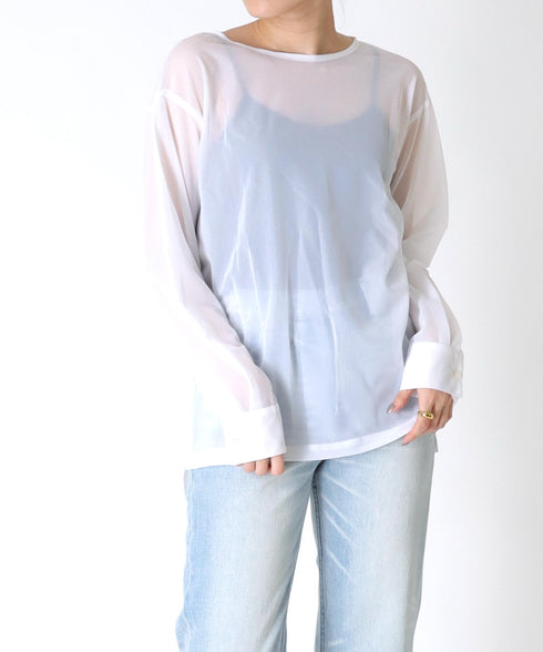 シアープルオーバーシャツ