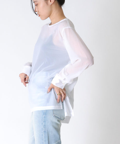 シアープルオーバーシャツ