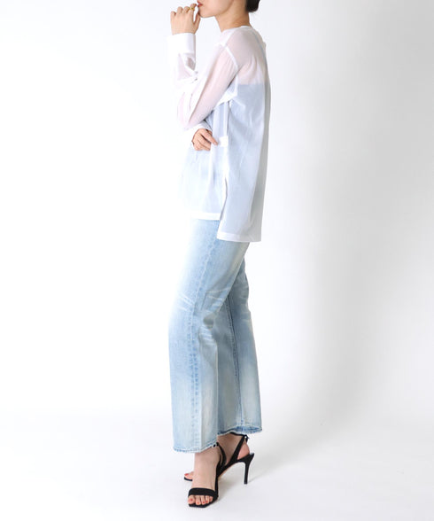 シアープルオーバーシャツ