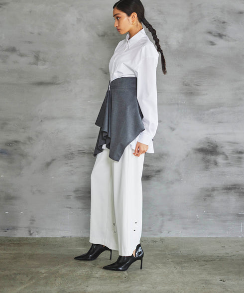 2WAYハイウエストワイドパンツ