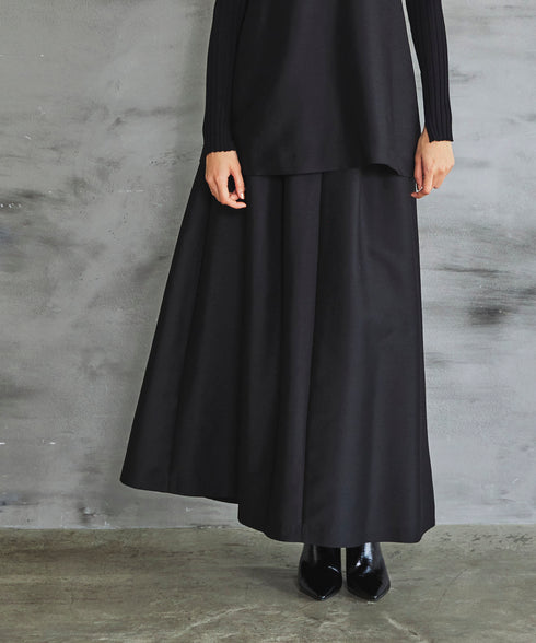 2WAYターンバックハイウエストマキシスカート