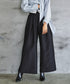 2WAYターンバックハイウエストワイドパンツ