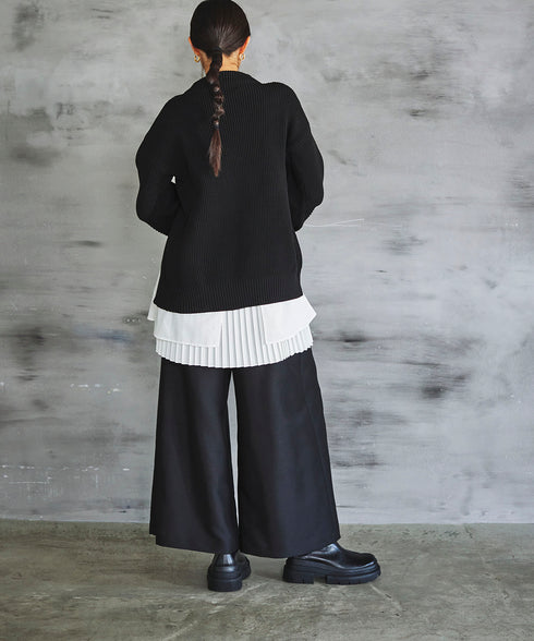 レイヤードプリーツキャミ