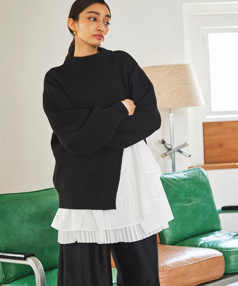 レイヤードプリーツキャミ