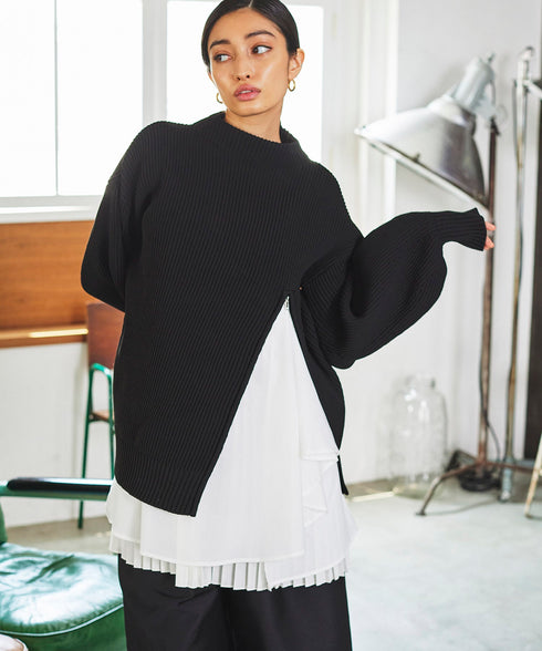 レイヤードプリーツキャミ