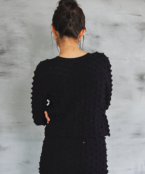 2WAYクロップドドラゴンニット