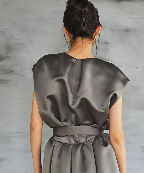 ヘビーサテンコクーントップス