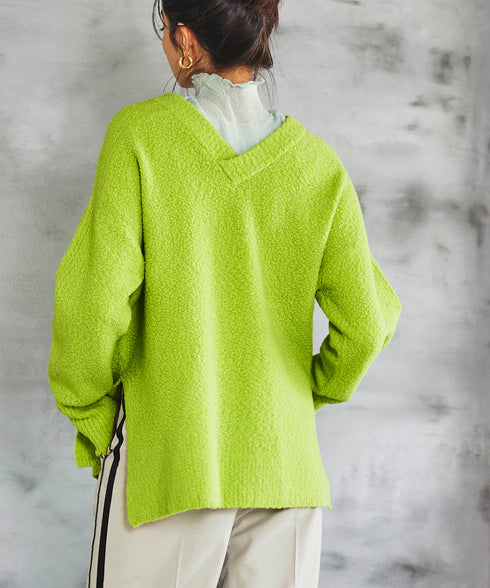 つぶつぶニットプルオーバー