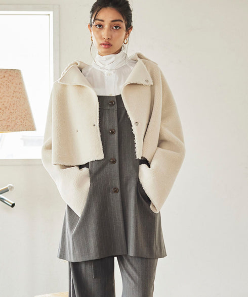 エコムートンリバーシブルショートジャケット