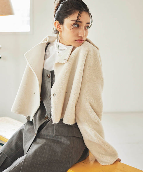 エコムートンリバーシブルショートジャケット