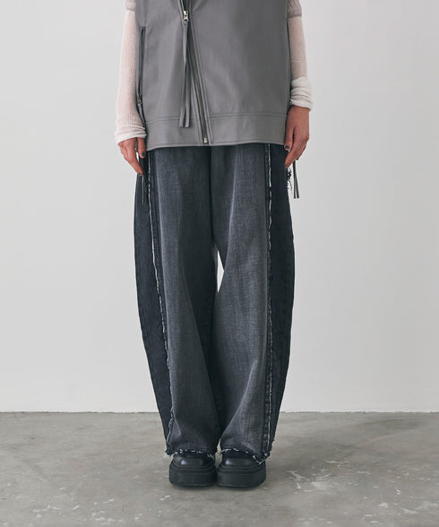 ライトオンスフリンジコクーンデニム