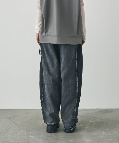 ライトオンスフリンジコクーンデニム