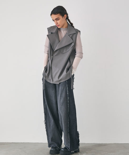 ライトオンスフリンジコクーンデニム