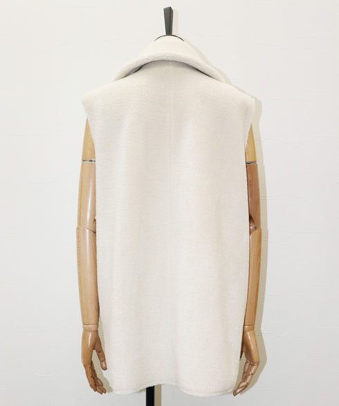 リバーシブル・フェイクムートンテーラードジレ