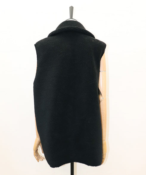 リバーシブル・フェイクムートンテーラードジレ