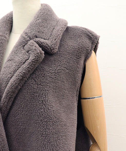 リバーシブル・フェイクムートンテーラードジレ