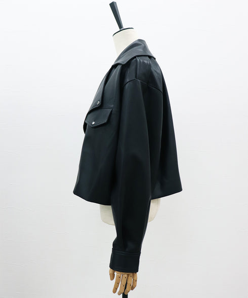 【10.9 InstaLIVE Pickup】マットレザー・ライダースブルゾン