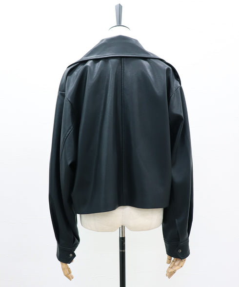 マットレザー・ライダースブルゾン