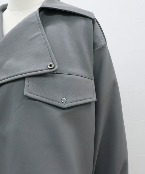 【10.9 InstaLIVE Pickup】マットレザー・ライダースブルゾン