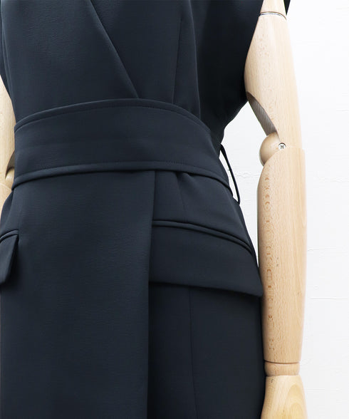 ダブルエアーベルテッドジレ