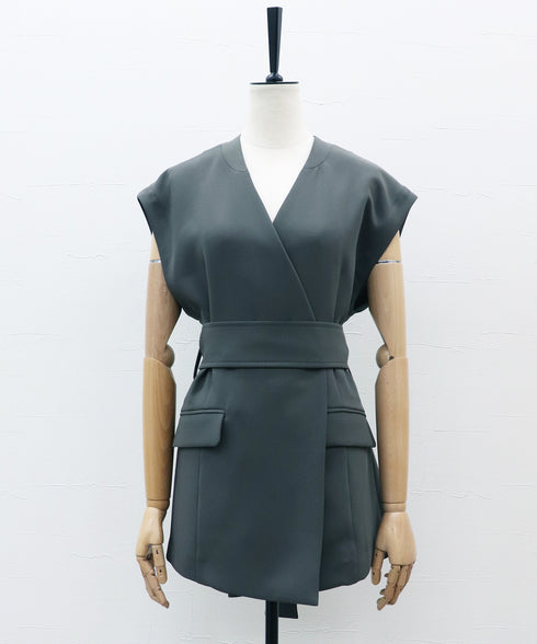 ダブルエアーベルテッドジレ