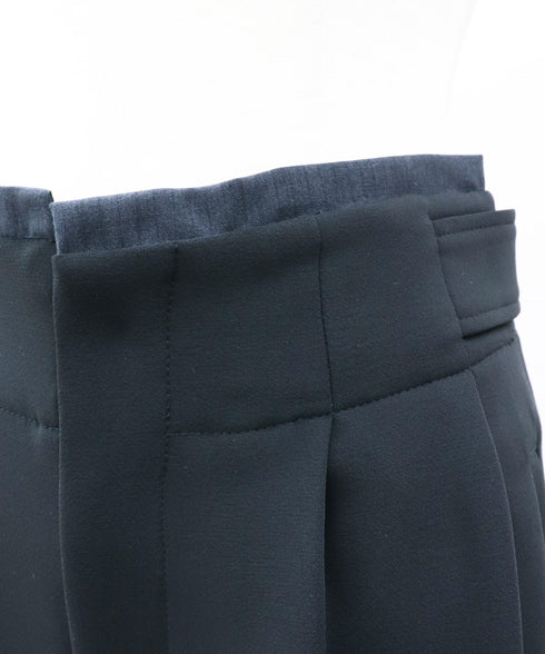 ハーフパンツ切替えタックパンツ