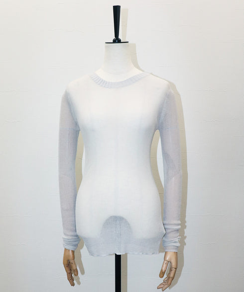 シアーレイヤードニット