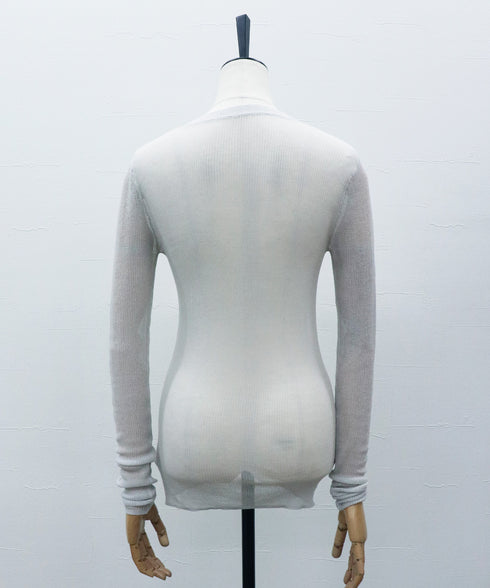 シアーレイヤードニット