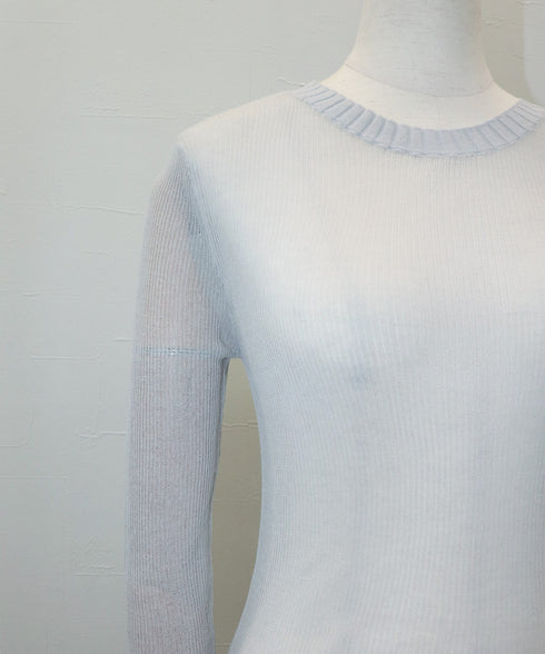 シアーレイヤードニット