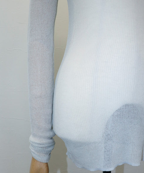 シアーレイヤードニット