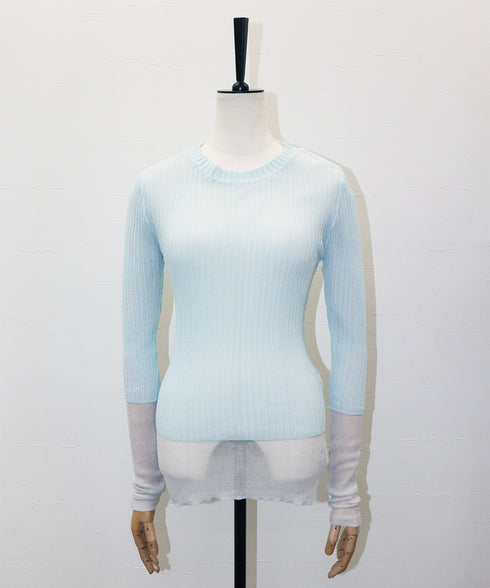 シアーレイヤードニット