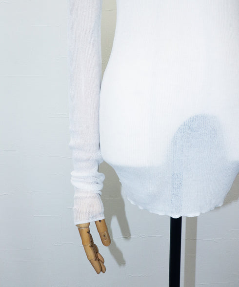 シアーレイヤードニット