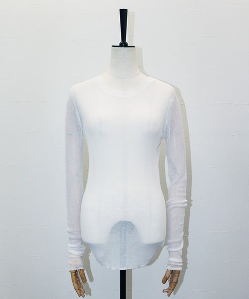 シアーレイヤードニット