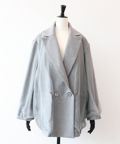 ウールフラノ リバーシブルジャケット