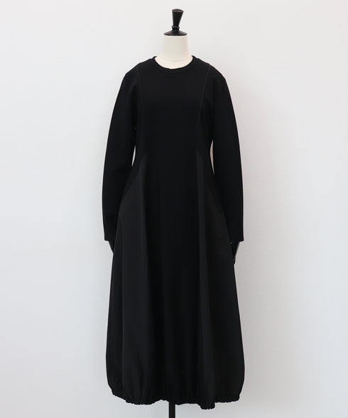 バルーンシルエット・コンビワンピース