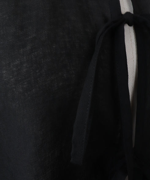 リボンディテール・シアーシャツ