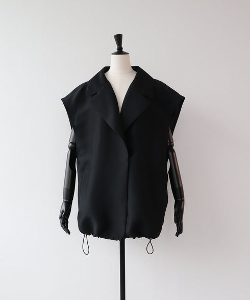 Wオーガンジィ・ボリュームテーラードジレ