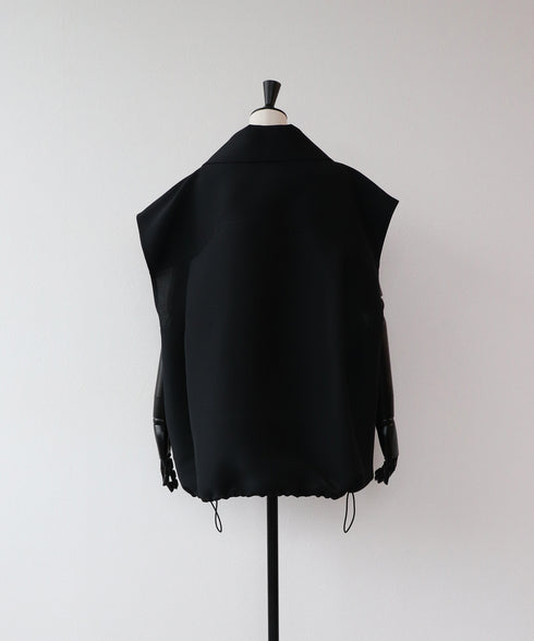 Wオーガンジィ・ボリュームテーラードジレ