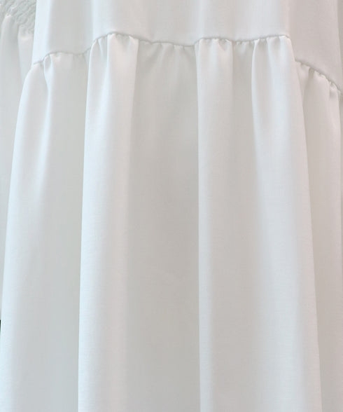 【新色追加】ランタンスリーブ・ティアードワンピース