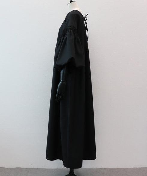 【新色追加】ランタンスリーブ・ティアードワンピース