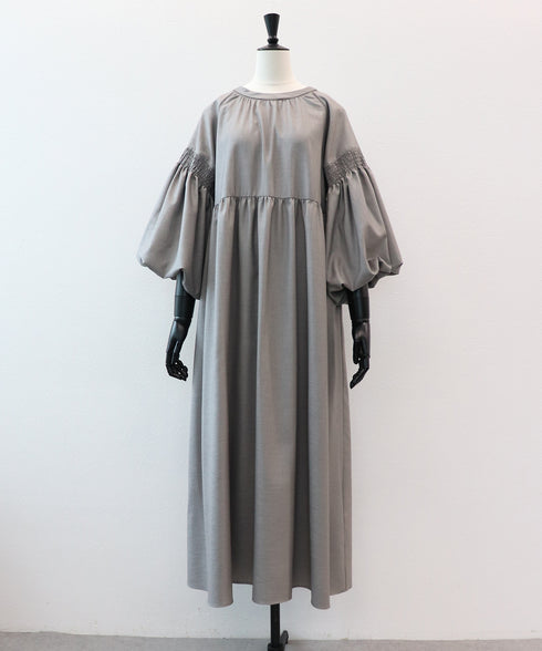 【新色追加】ランタンスリーブ・ティアードワンピース