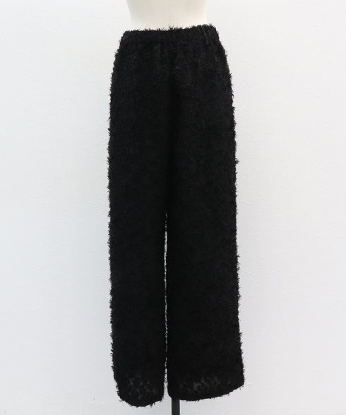 ロングシャギージャカードパンツ