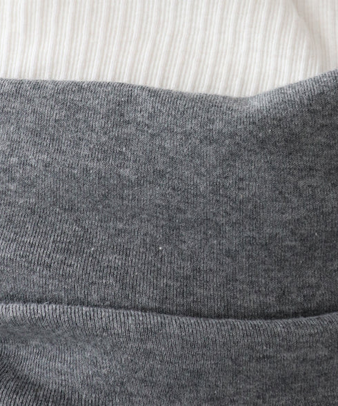 レイヤードドレープトップス