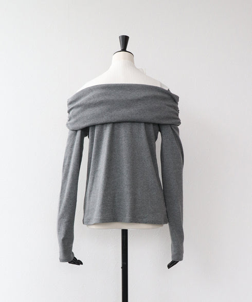 レイヤードドレープトップス