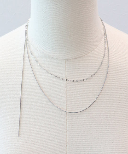 ドレープチェーン2連ネックレス