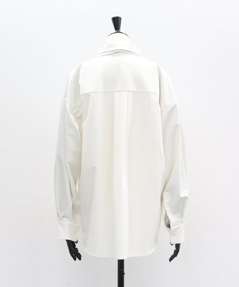 【12.8 InstaLIVE Pickup】ピンストライプ オーバーシャツ