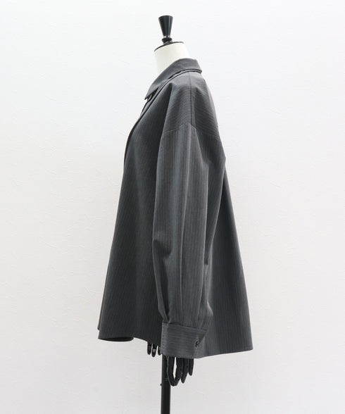 【12.8 InstaLIVE Pickup】ピンストライプ オーバーシャツ