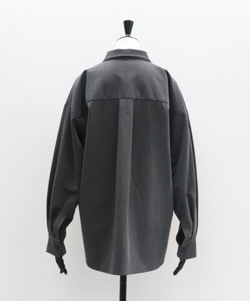 【12.8 InstaLIVE Pickup】ピンストライプ オーバーシャツ