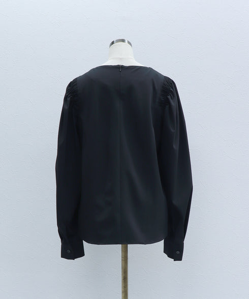 ショルダーギャザー ブラウス