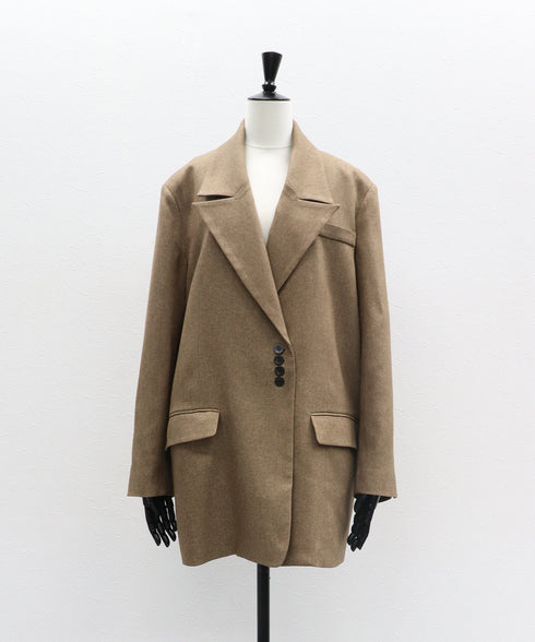 メランジカルゼテーラードジャケット(チェーンなし)